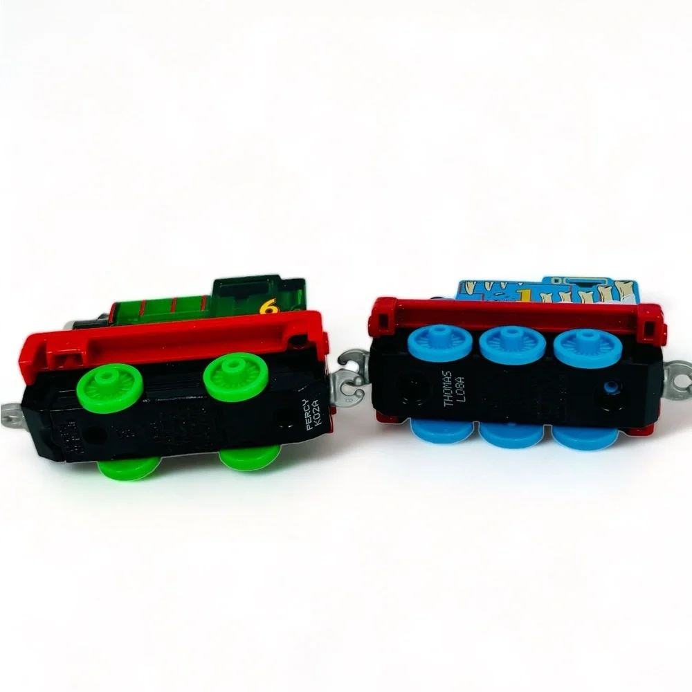 Thomas & Friends Light Up Percy And Thomas W/Bones Push Along Toy Trains.